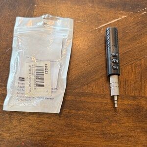 Black Bluetooth Audio Adapter auxiliary